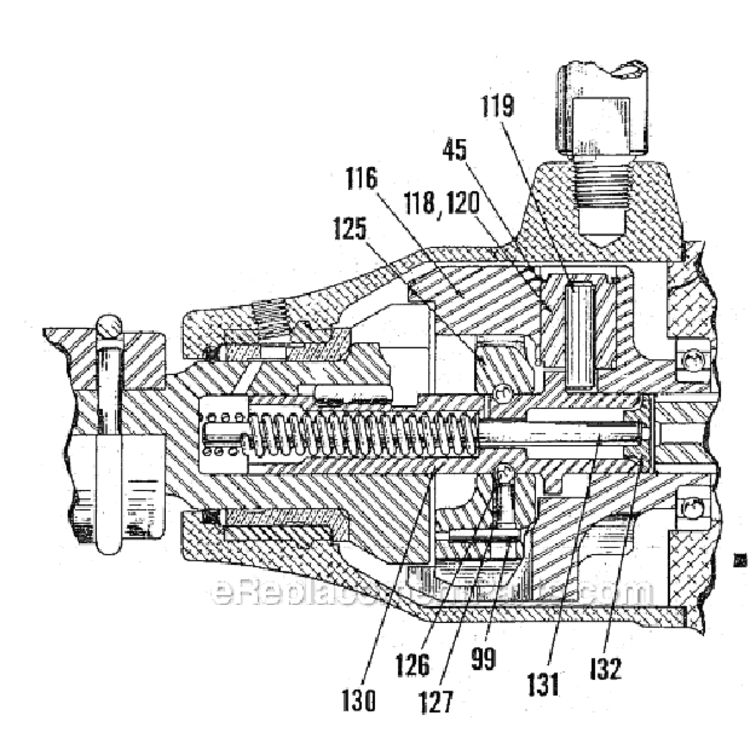 Page B Diagram and Parts List for CP0610 T018041 Chicago Pneumatic Wrench